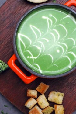 Broccoli Cheddar Soup (Thick, Velvety and Ready in 40 Minutes)
