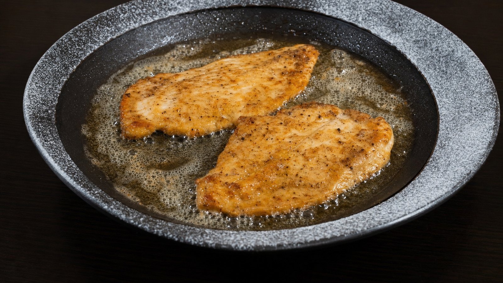 Chicken Piccata: Heat the olive oil and 2 tbsp butter in a 12 inch skillet over medium high heat until foaming. Add the cutlets