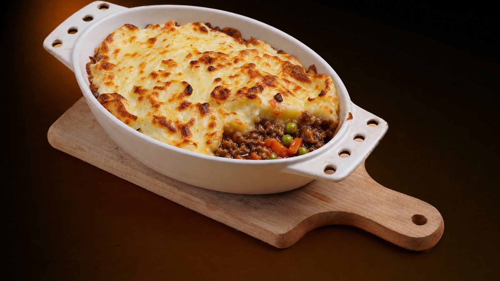 Cottage Pie, plated and ready to serve