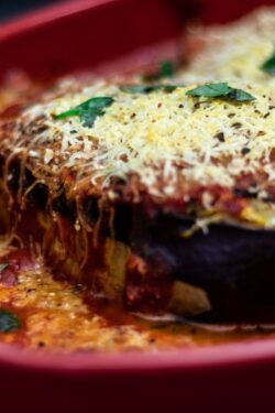 Eggplant Parmesan (Crisp Baked Layers, No Frying)