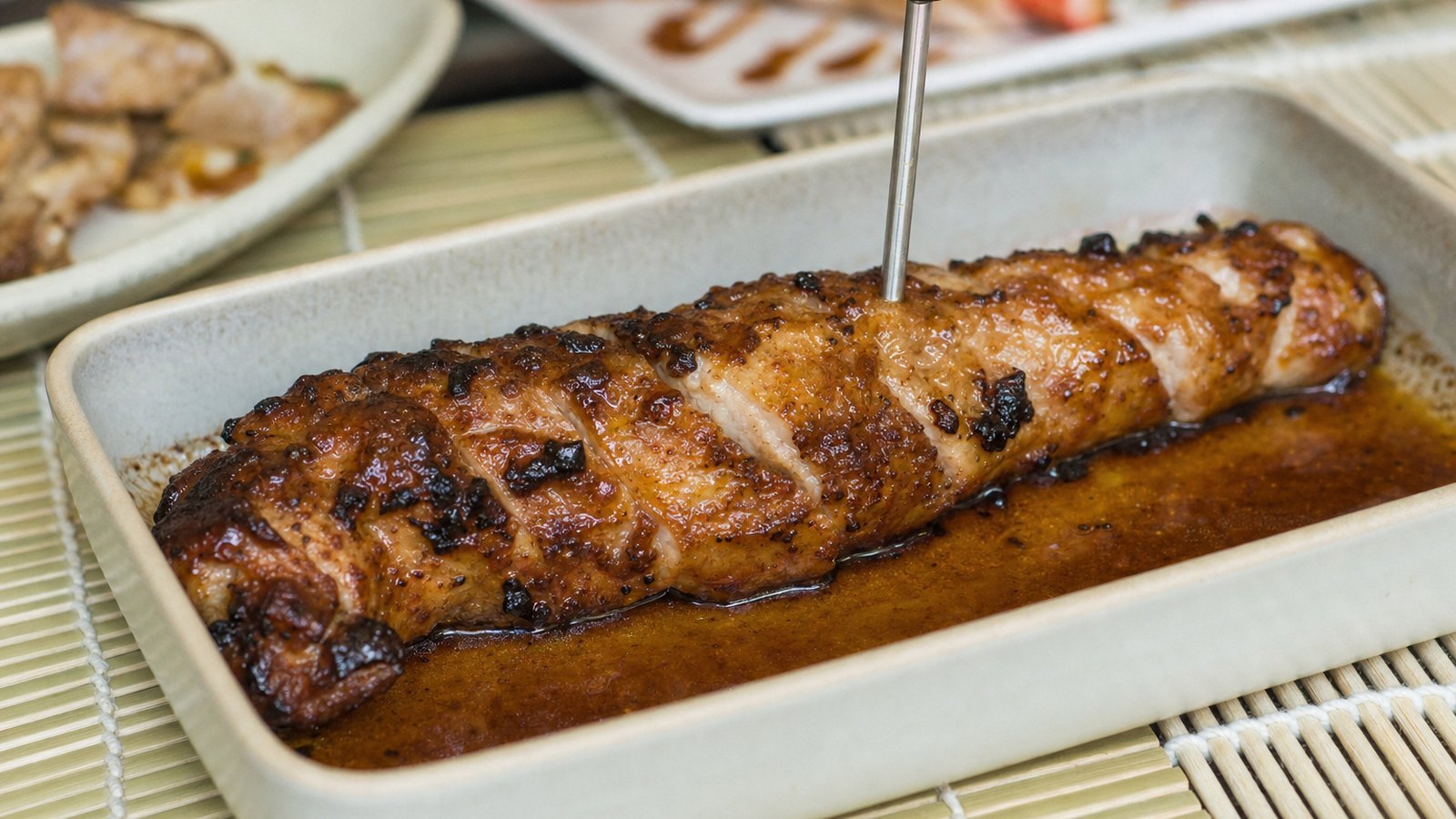 Honey Garlic Pork Tenderloin: Roast for 12 to 18 minutes, until an instant read thermometer in the thickest part reads 145°F