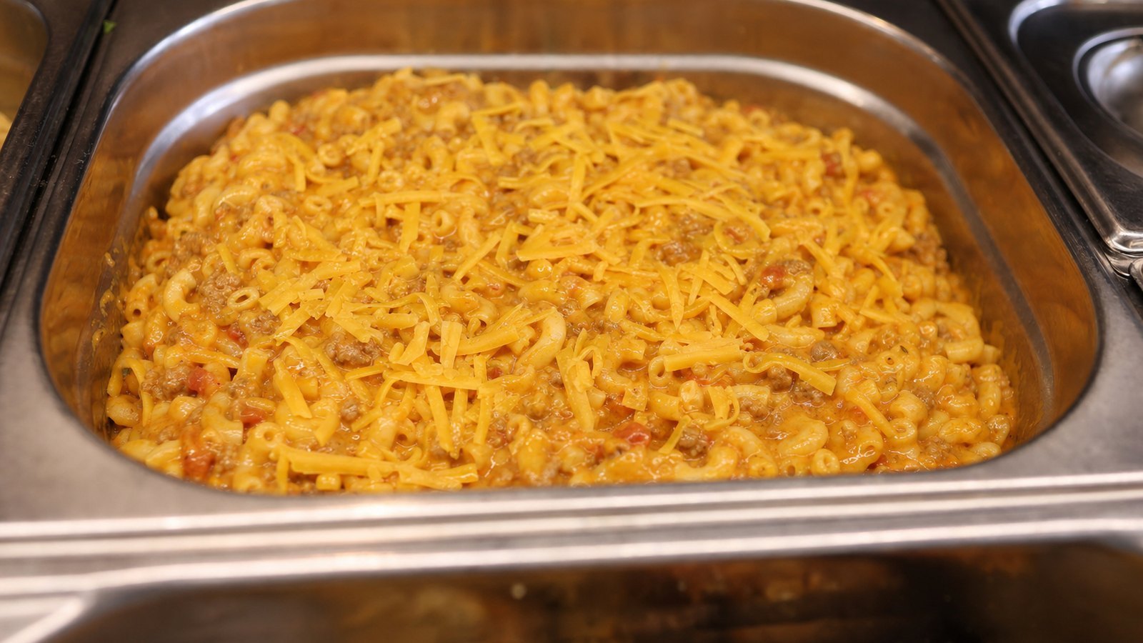 One Pot Chili Mac: Turn off the heat. Stir in 1 cup of the cheddar until melted. Sprinkle the remaining 1 cup over the top, cover