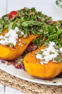 Sausage and Apple Stuffed Acorn Squash