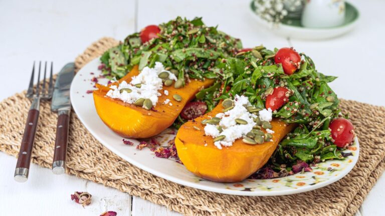 Sausage and Apple Stuffed Acorn Squash