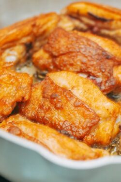 Sheet Pan Chicken Thighs with Root Vegetables (Crispy Skin, One Pan)
