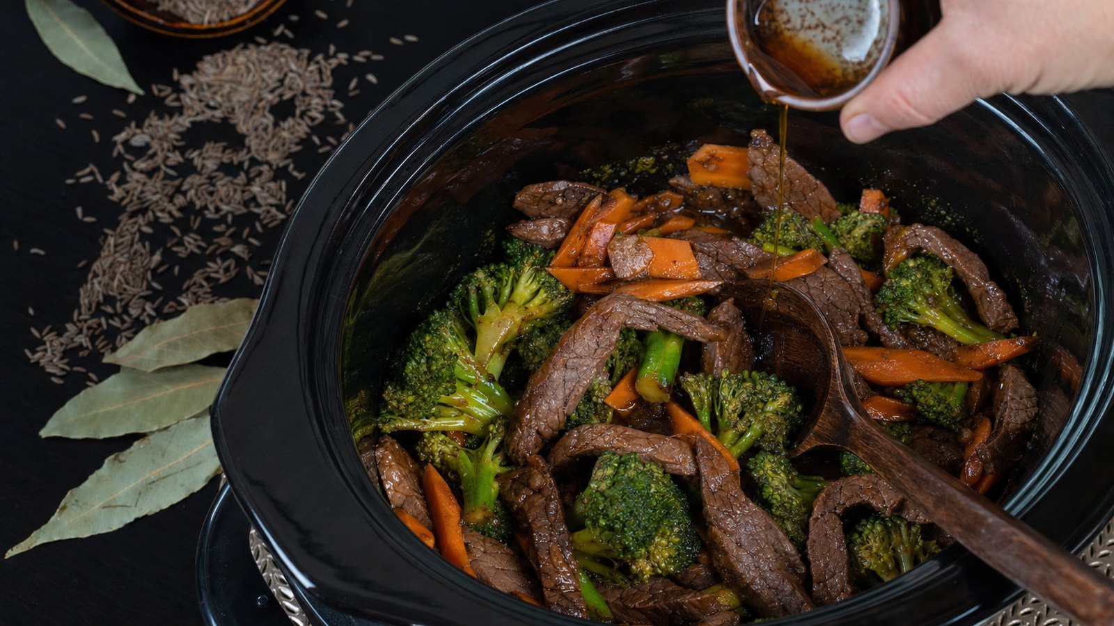 Slow Cooker Beef and Broccoli: Stir in the sesame oil. Taste and adjust with a splash more soy sauce if needed
