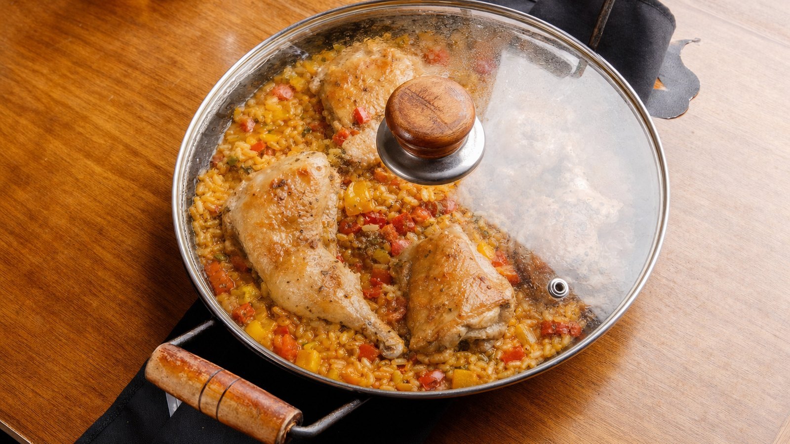 Slow Cooker Chicken and Rice: Cover and cook on LOW for 3 to 4 hours or on HIGH for 2 to 2 1/2 hours without lifting the lid, until the chic