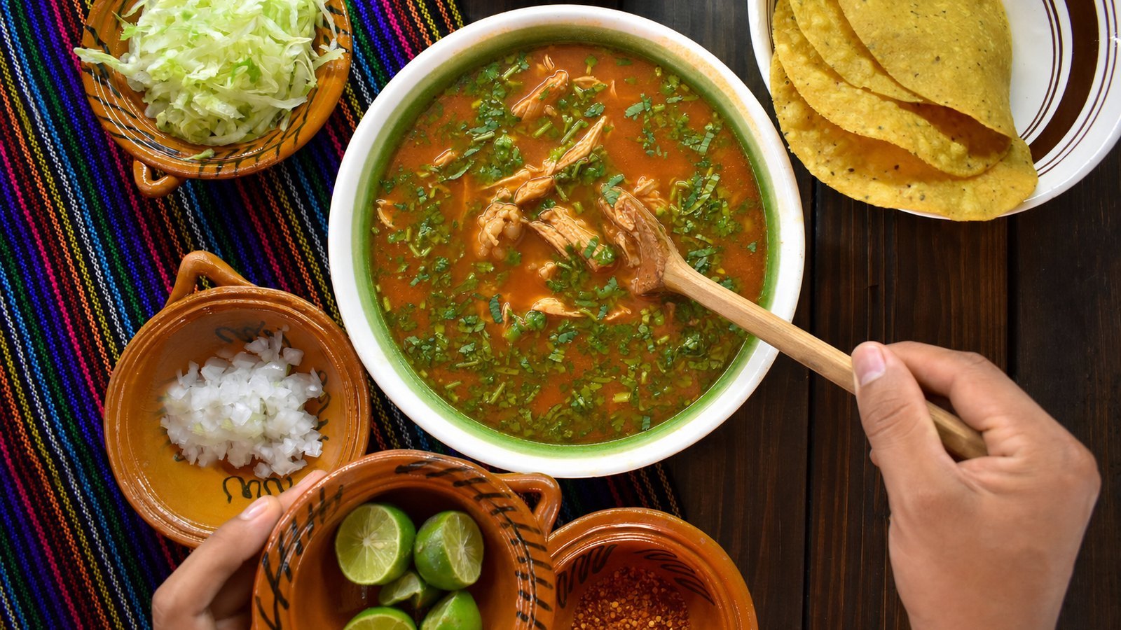 Slow Cooker Chicken Tortilla Soup: Stir the lime juice and cilantro into the soup. Taste and add salt as needed