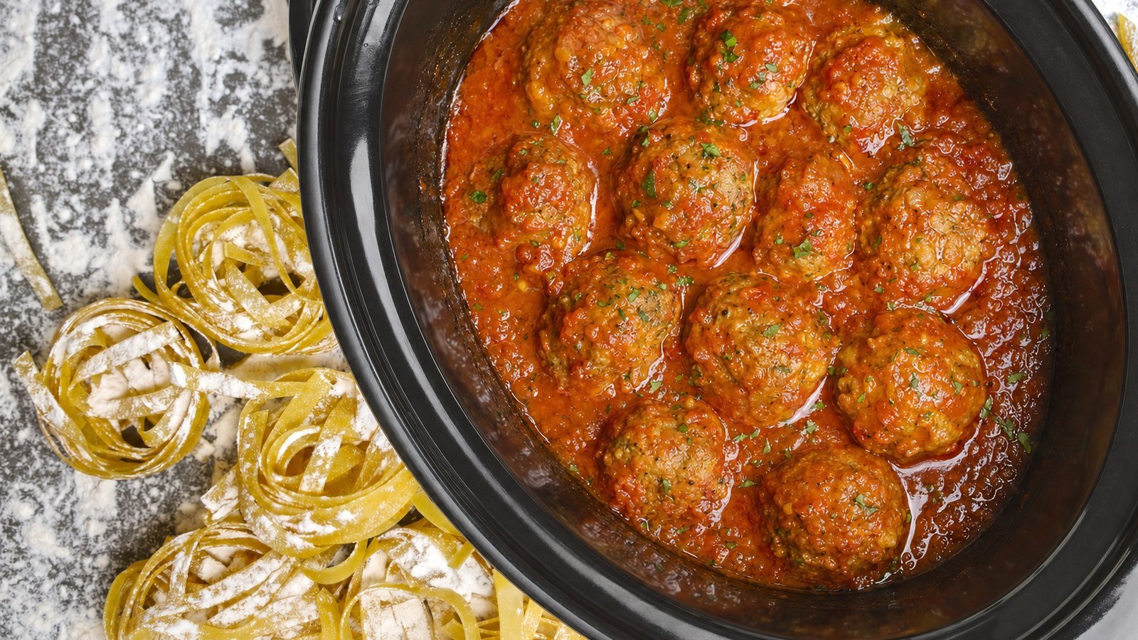 Slow Cooker Meatballs in Marinara: Cook on LOW for 4 to 5 hours or on HIGH for 2 to 3 hours without lifting the lid, until the meatballs reach 16