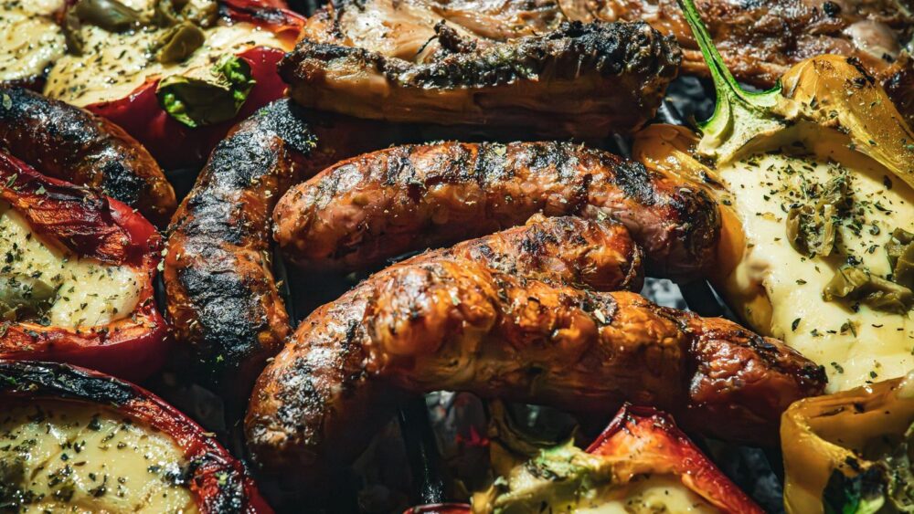Slow Cooker Sausage and Peppers (For Rolls, Pasta or Polenta)