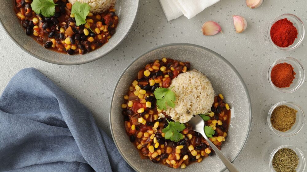 Slow Cooker Vegetarian Chili (Three Bean, Smoky and Hearty)