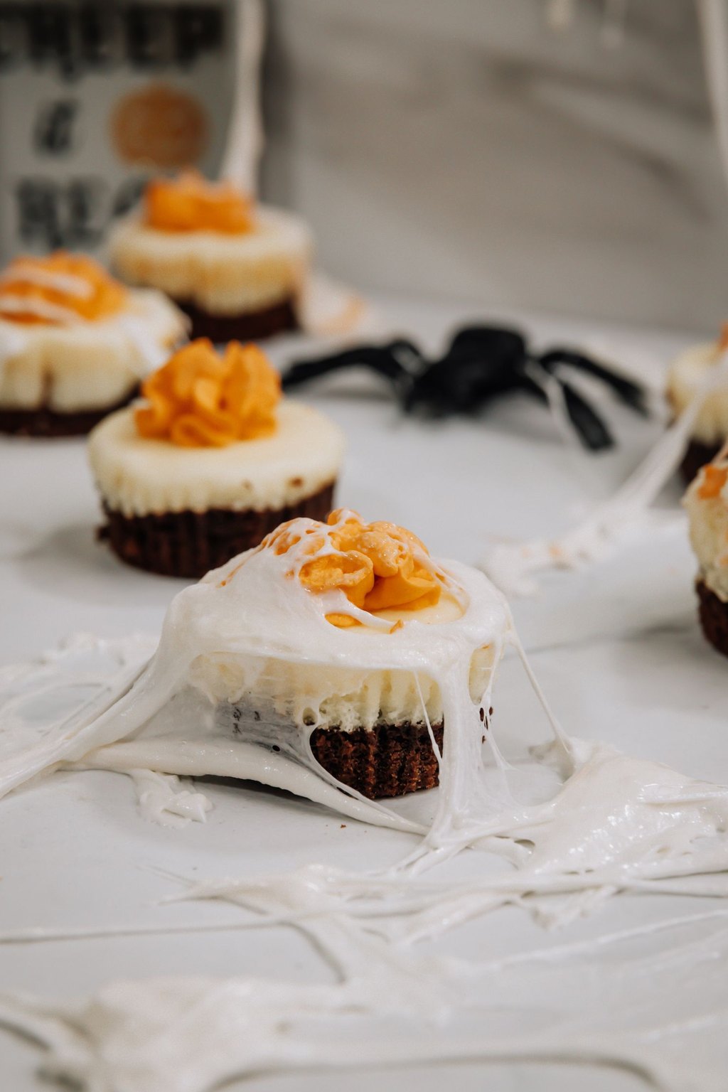 Spider Web Cupcakes